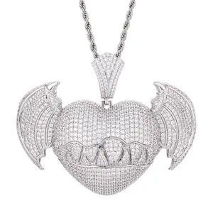 【#CZP1209】 Heart Pendant UCCIYO Pendant Copper Zircon Pendant for Women Men Hip Hop Jewelry Gift summerwins