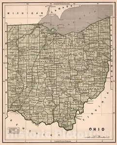 Ohio - Railroad Map, 1845 - Morse's North American Atlas
