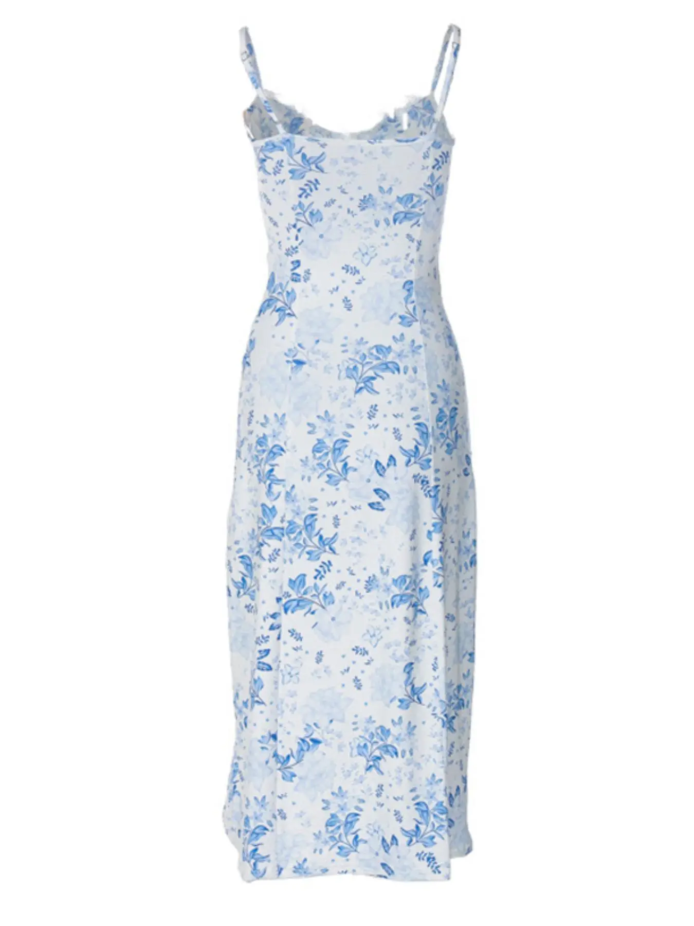 Women's Ditsy Floral Print Contrast Lace Spaghetti Strap Side Split Bodycon Cami Dress, Boho Style Casual Wear, Sleeveless Midi Dress for Beach Holiday Vacation - TikTok Shop Women's Ditsy Floral Print Contrast Lace Spaghetti Strap Side Split Bodycon Cami Dress, Boho Style Casual Wear, Sleeveless Midi Dress for Beach Holiday Vacation - TikTok Shop