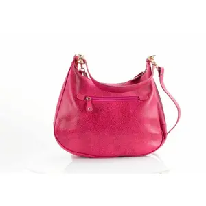 Pink or Purple Zip Top Hobo Bag
