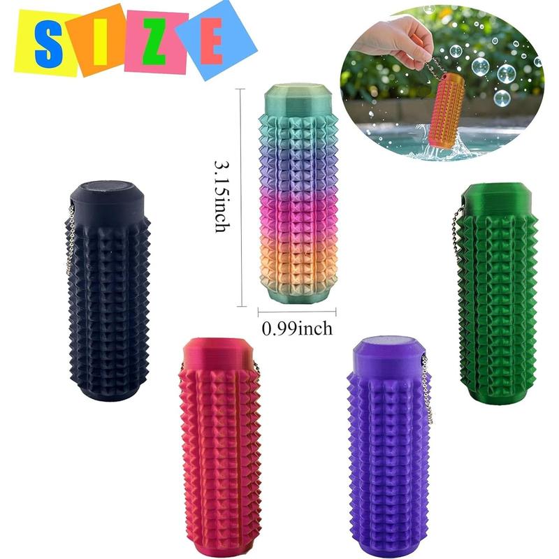 Little Ouchies Grippie Portable Stim Tool - Vibrant Colors, Firm Plastic Spikes |   Anxiety & Stress Relief |   Clip to Keys for On-the-Go Impulse Management keychain first  day  of  school  gift