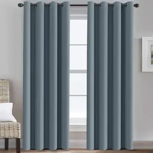 H.VERSAILTEX Blackout Curtain 2 Panels for Bedroom Thermal Insulated Room Darkening Curtains for Living Room Energy Saving Curtains for Patio Door Grommet Top