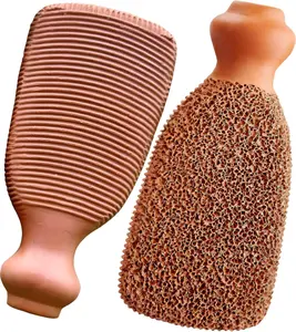 Foot Scrubber Pumice Stone for Feet 2 Sided Terra Cotta Professional Exfoliating Clay Stone for Feet Hands Body Care Pumice Stone for Feet Callus Remover