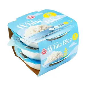 OTTOGI Instant Microwave Rice 210g x 3 Pack - Quick Korean Cooked Rice, Ready in 2 Mins