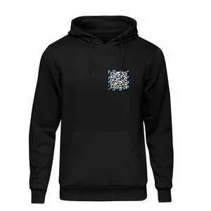 Black QR Code Hoodie