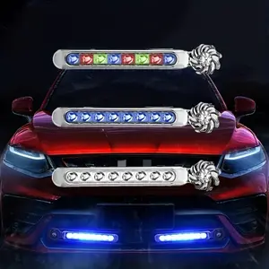 Car LED light decoration set, external power auxiliary lighting rotating fan light auxiliary lighting decoration light, batteries need to be purchased separately