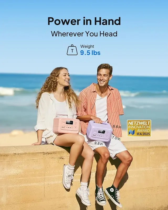 BLUETTI Elite 30 V2 Portable Solar Generator 288Wh Battery 600W AC Output 9 Ports for Camping & Backup Power Station with Smart App & 10ms UPS 6