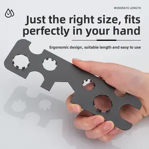 6 in 1 Faucet Aerator Wrench Universal Basin Kitchen Bathroom Sink Tap Nozzle Removal Tool Hex Key Multi Function Plumbing Repair Gadget Easy Install DIY Home Maintenance Durable Steel Compact Size Professional Grade 2026