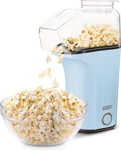 Dream Blue Hot Air Popcorn Popper Maker with Measuring Cup - Pops 16 Cups & Melts Butter