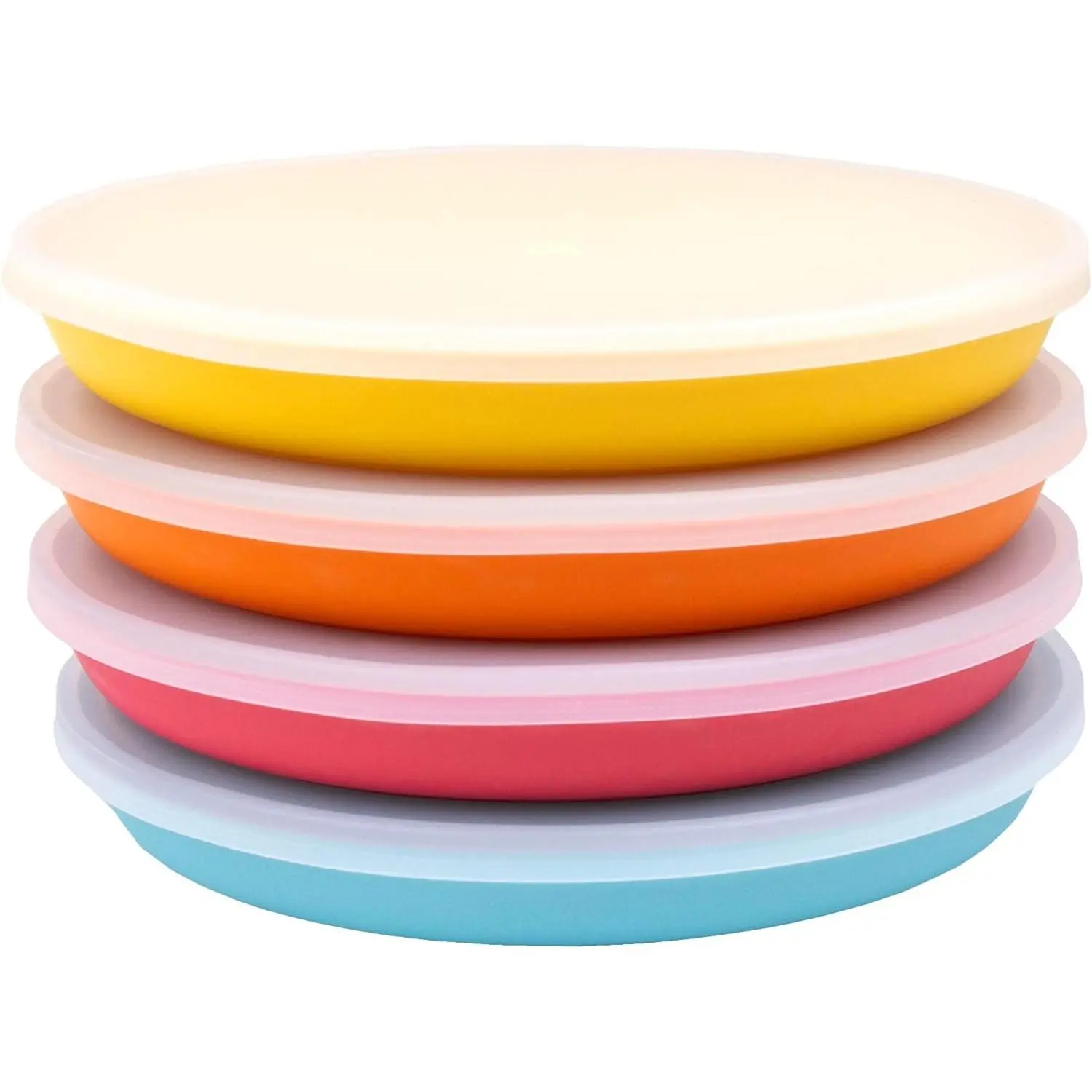 Blue, Yellow, Orange, & Red