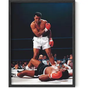 HAUS AND HUES Muhammad Ali Posters - Muhammad Ali Wall Art for Men, Motivational Wall Decor, Ring Boxing Posters, Motivational Posters for Gym Posters, Inspirational Posters (Unframed 12x16)