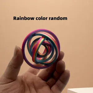 3D Printed Spinning Fidget Ring PLA Plastic for Office Desktop Decor Gift for Teens and Adults 12+