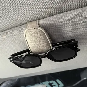 Universal Car Sun Visor Glasses Clip, Auto Eyeglasses Holder, Vehicle Interior Accessory, Durable Sunglass Organizer, Car Accessories