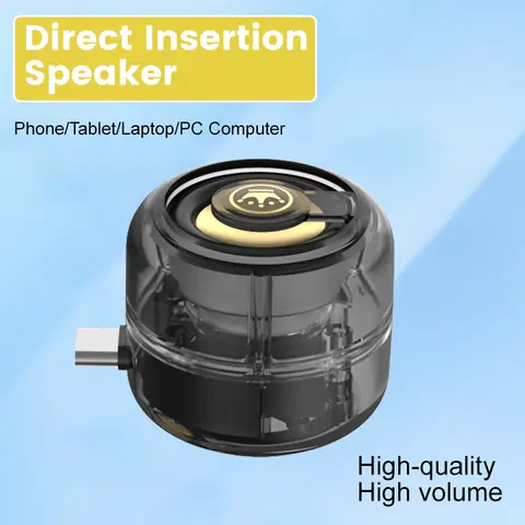 Lentorgi Mini Ultra-Light Cordless Speaker - Type-C Audio Interface Portable Device, Mobile Phone Amplifier, Cool Gadgets with Versatile Compatibility for Phones/Pad, Ideal Gift for Men