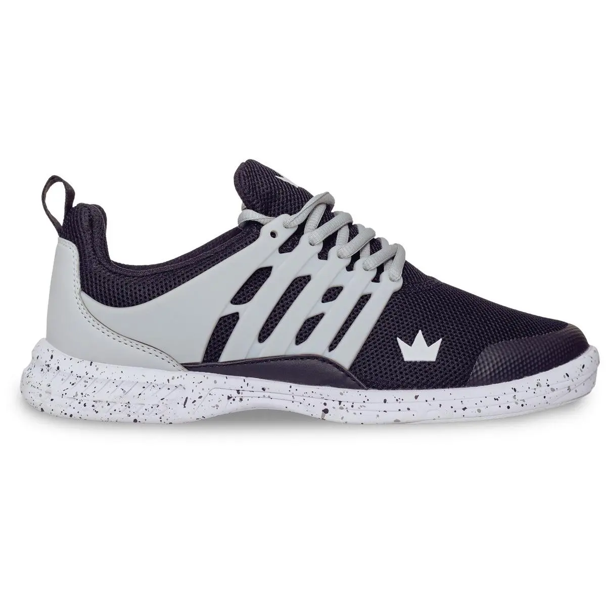 Brunswick Mens Avalanche Black/Grey Bowling Shoes
