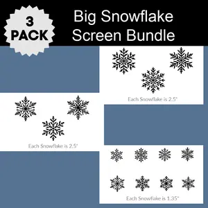 The Big Snowflake Bundle Simple Screen™ Reusable Stencil Silkscreen