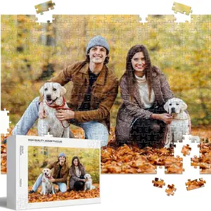 Gift for Her/Him Custom Puzzle, Personalized with Your Photo - Couple, Art, Landscape, Pet Pictures - Christmas Gift - High-Quality Paper Material - Perfect for Parties and Special Occasions