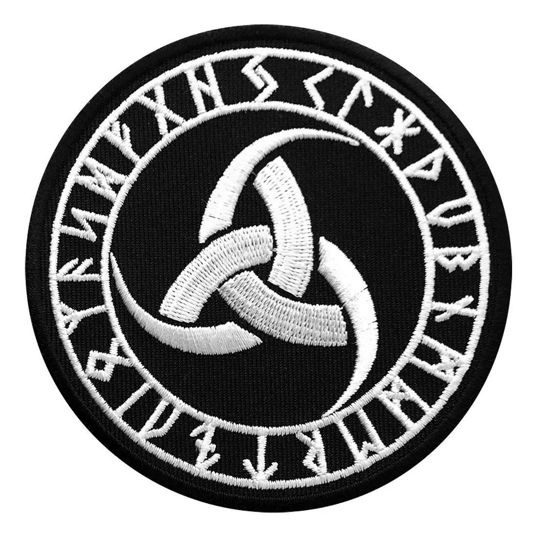 Triple Horn of Odin Viking Norse Patch [3.5 inch - Hook Fastener-TH-5]