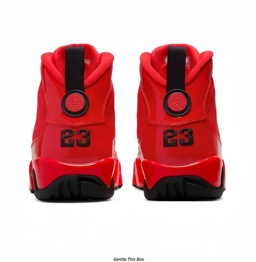 Full Red Matte Leather Glossy Toe Cap High Top Sneakers, Black Contrast Sole Retro Basketball Shoes