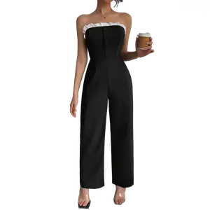 American retro female slim slim pants temperament fashionable uniqlo   zip hoodie teacher outfits baggy sweatpants Solid jean