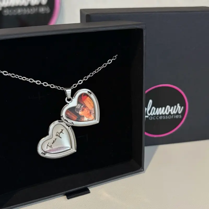 Steel heart locket Steel heart locket