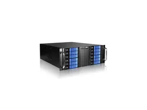 iStarUSA D410-DE12BL Blue 4U 12-bay Stylish Hotswap Trayless Storage Server Rackmount