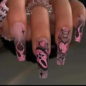 Ghost Face Halloween Press on Nails for Perfect Nail Art - Nail Care