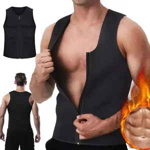 Men's Body Shaper Waist Trainer Sauna Vest Compression Sweat Shirt Corset Top Abdomen Shapewear  Fitness Suits