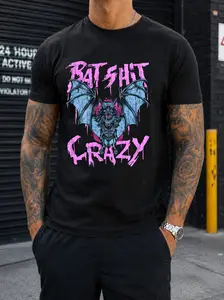 Bat Crazy Comfort Colors Graphic Tee, Halloween Shirt, Funny Scary T-Shirt, 90's Tshirt Alternative Flying Rats