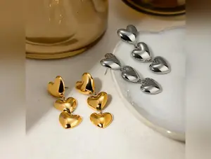 Grace | Stainless Steel Heart Earrings