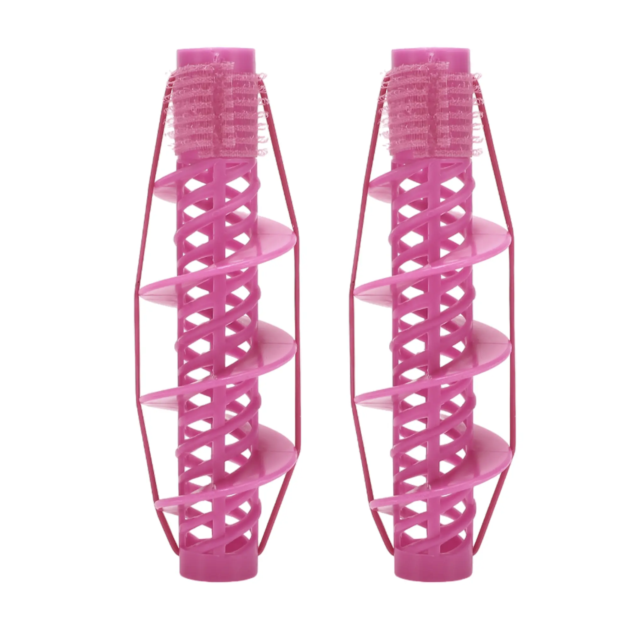 VOCOSTE Convenient Heatless Voluminous Hair Roller for Women 5.08"x1.57" Rose Red 2pcs