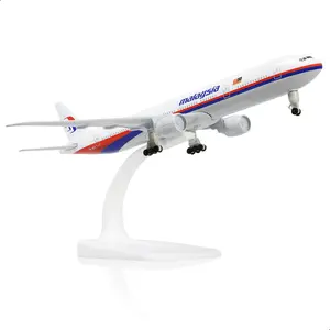 Boeing 777 Malaysia Airlines 1:300 Model - 20CM Modern Wide-Body Replica, Southeast Asian Aviation Collectible, Aviation Gift, Contemporary Desk Decor