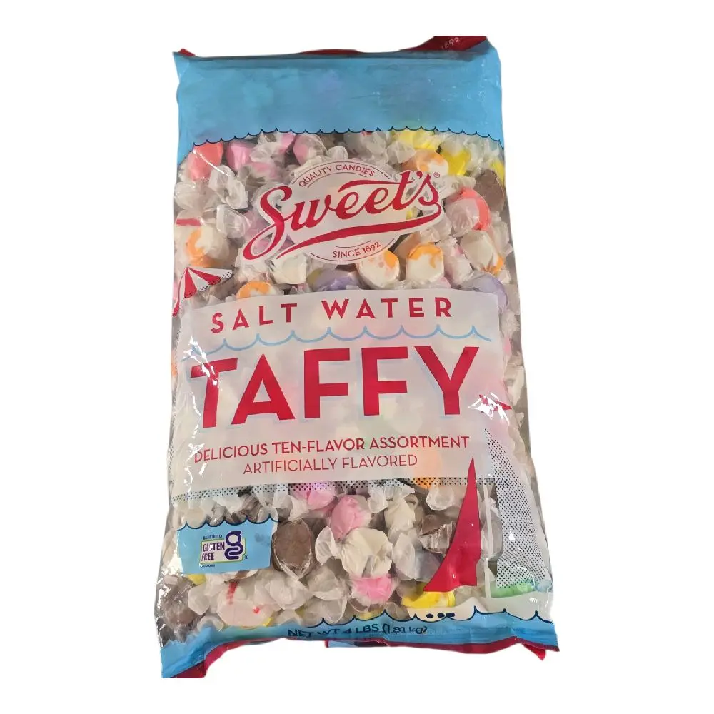 Sweet’s Salt Water Taffy – Ten-Flavor Assortment, 4 lbs (1.81 kg)