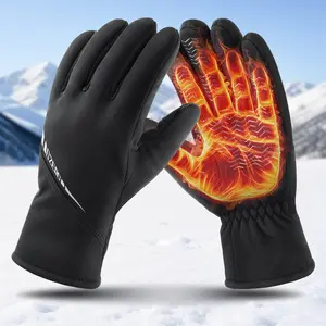 Ozero TikTokShopBlackFriday Winter Thermal Fleece Gloves for Men & Women Touchscreen Compatible Water Resistant Windproof Black Small Medium Large X-Large