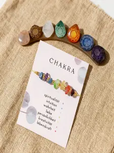 1pc Bohemian spring jewellery blue yellow purple garnet citrine bestie party Easter high quality natural stone chakra bracelet Energy Bracelet