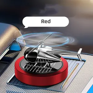 Solar Energy Rotating Helicopter Design Aromatherapy Diffuser Car Air Freshener ,Solar Helicopter Car Aromatherapy Decor, Essential Oil Diffuser Small Aromatherapy for Car Office
