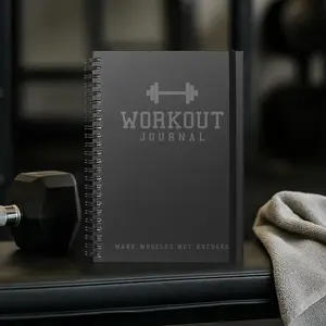 Fitness Journal & Workout Log Book – Ultimate Gym Planner for Men & Women with Calendar, Nutrition & Progress Tracker – Exercise Notebook for Tracking Workouts & Crushing Fitness Goals