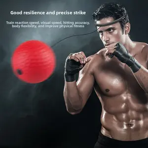 Head-mounted boxing reaction speed ball household boxing training ball decompression vent ball magic ball