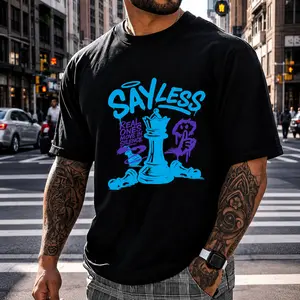 Say Less Drip Streetwear Tee Aqua Matching Outfit-Shirt         Men's-Shirt Graphic Tees    Outfits   Tops Men's-Shirt