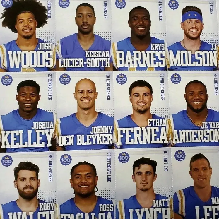 2019 UCLA BRUINS FOOTBALL CARD SET OF 15 JOSHUA KELLEY KRYS BARNES PACKERS SGA