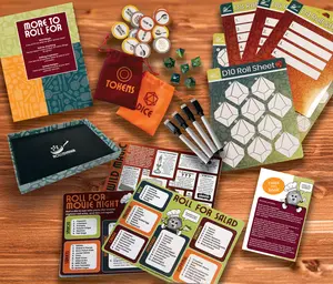 Roll For Dinner Kit Family Board Game Family Fun Game roll for cooking meal planning gift Christmas white elephant Board Games Book Box Fun Dice Game roll for family gift Dungeons and dragons dnd d&d