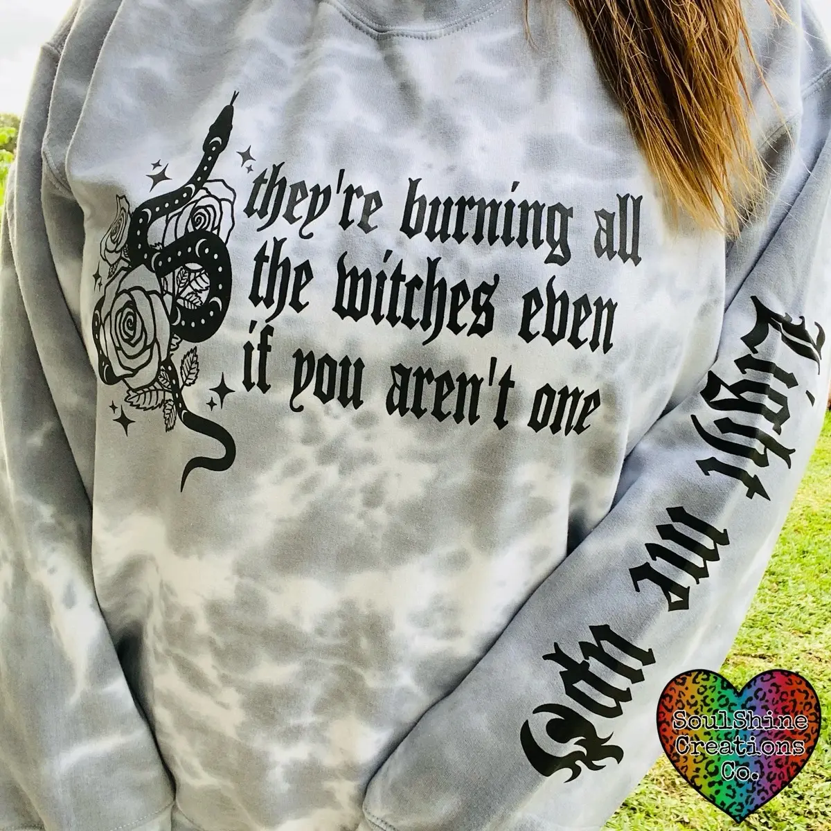 Burning the Witches Tie Dye Sweater