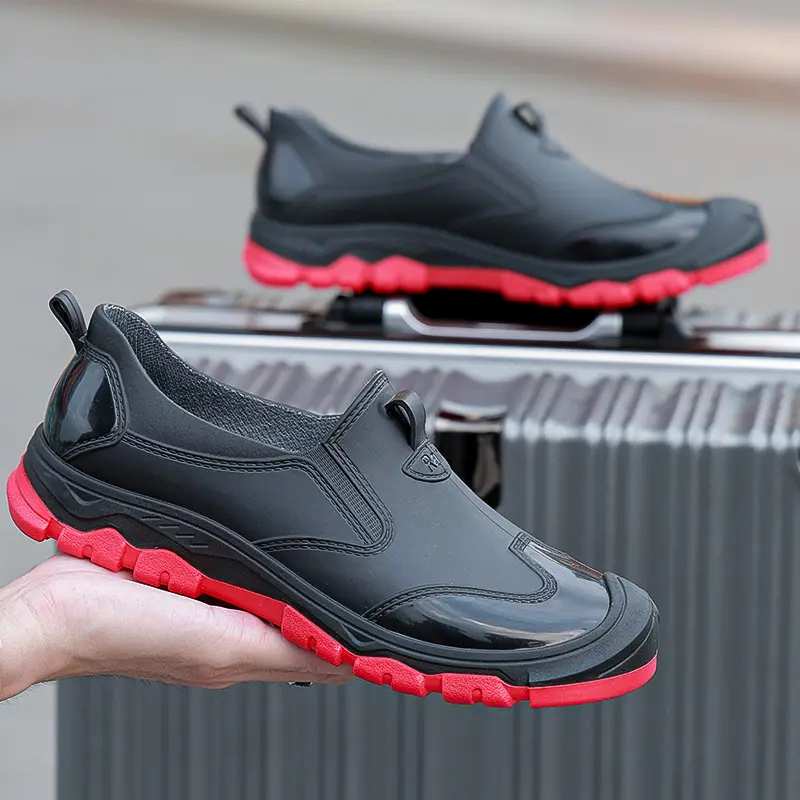 5288 low cut black and red