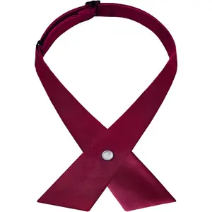 Adjustable Criss Cross Bow Tie for Men & Women, Adjustable Neck Tie for School Girls Boys Uniforms Choir and Waitress