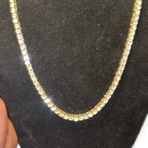 Yellow Gold Tennis Chain - Elegant and Durable