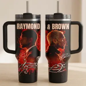 Legendary R&B Tour 2026 40oz 20oz Tumbler With Handle, Insulated Tumbler For Music Fans, Insulated Travel Mug with Straw Lid