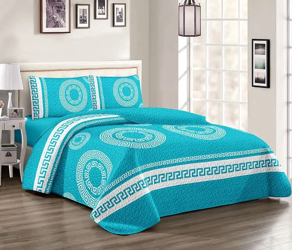 4-Piece Bedding Bedspread Set, Soft Durable Textile Bedding Linen for Bedroom Use