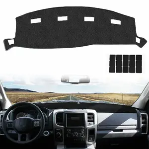 Motorbymotor Dashboard Cover Fits for 2002-2005 Dodge Ram 1500 2500 3500 Black Polyester UV Protection Easy Install Custom Fit dark  feminine  car  accessories LED Brake Light Rear Bumper Diffuser Kit Rotating Long Handle Car Wash Mop dash shade