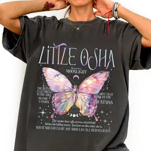 Little Osha Butterfly Unisex, Quicksilver Callie Hart Comfort Color T-Shirt, Saeris Fane Kingfisher Inspired Tee, Quicksilver Fan T-shirt