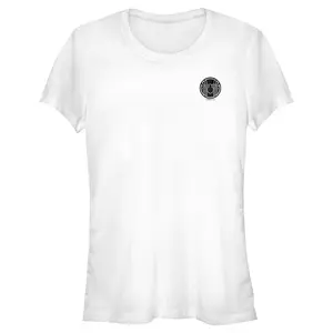 Juniors Womens Marvel Spider-Man: No Way Home Spider Pocket Logo T-Shirt